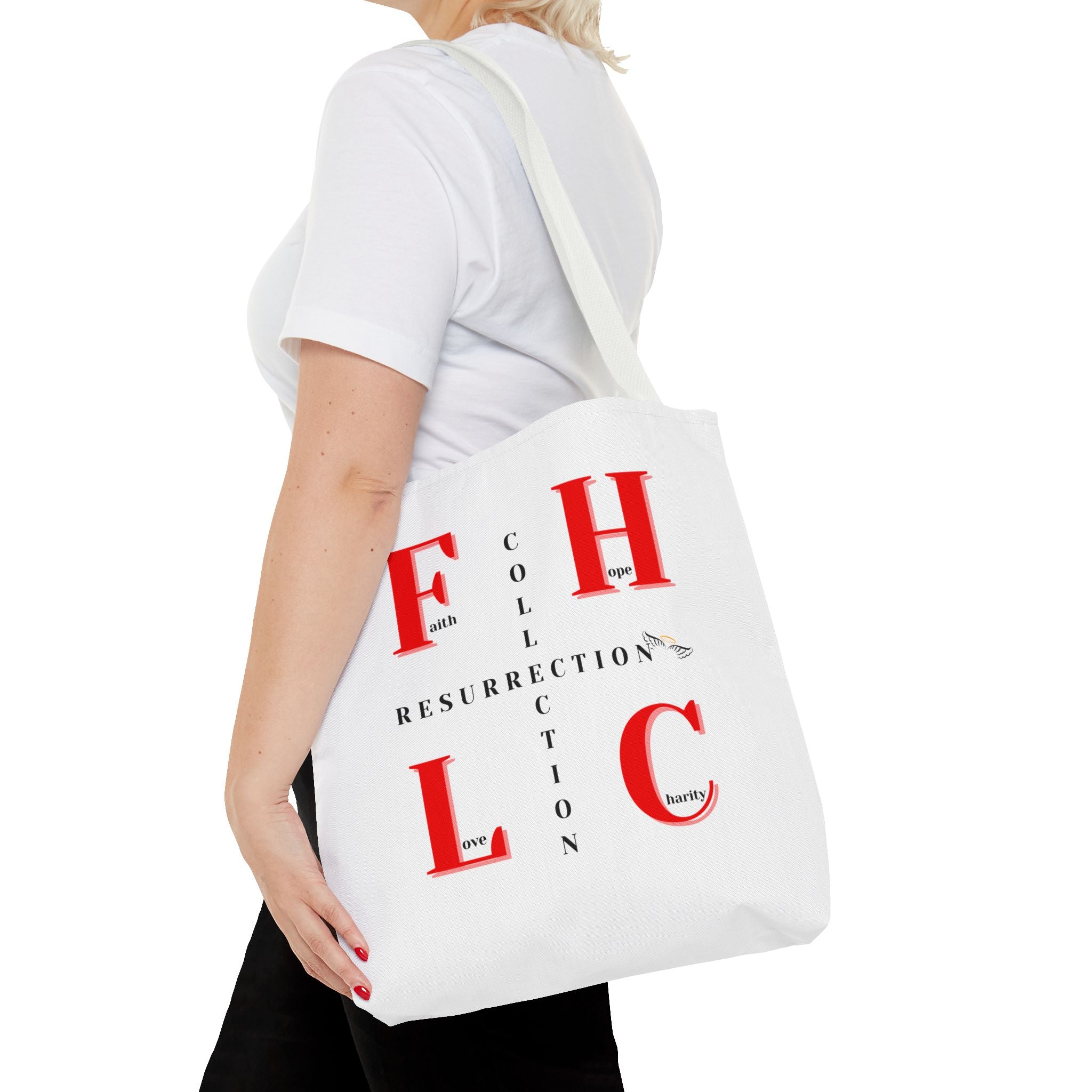 Resurrection Collection Tote Bag — Faith & Hope Graphic Tote
