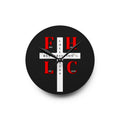 Resurrection Collection Cross Acrylic Wall Clock — Faith-Inspired Home Décor