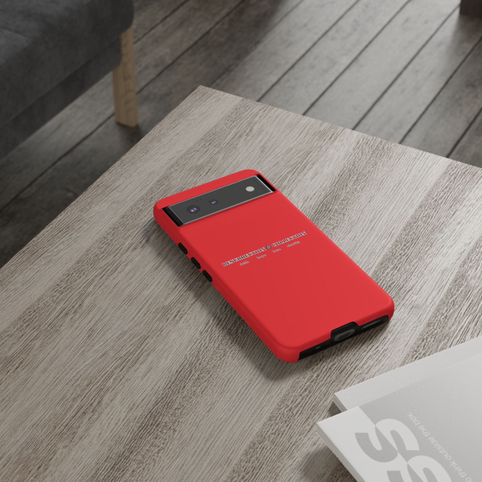 Resurrection Collection Red Tough Phone Case — Bold Religious Faith Design
