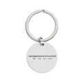 Engravable Stainless Steel Round Keychain — Personalized Photo/Name Token