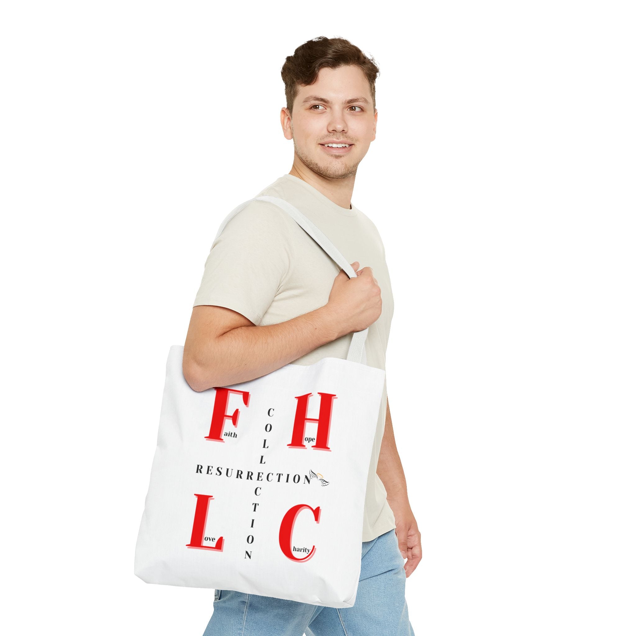 Resurrection Collection Tote Bag — Faith & Hope Graphic Tote