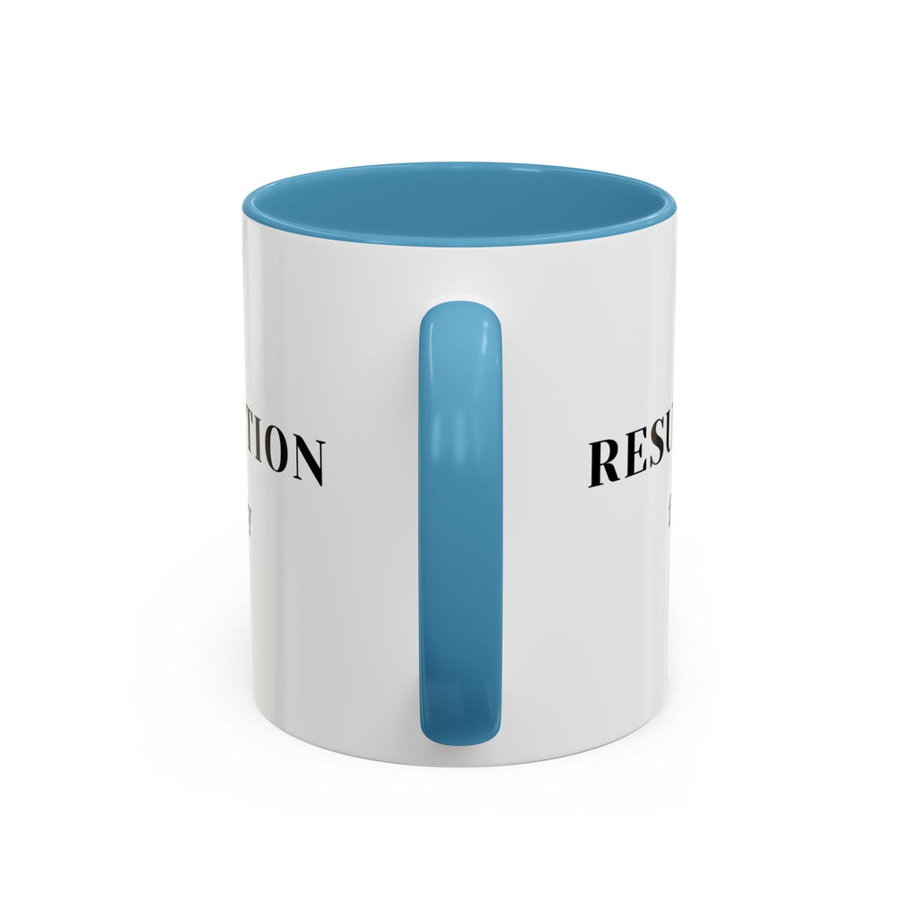 Faith Collection Accent Coffee Mug — Hope, Love, Charity Black-Trim Ceramic Mug