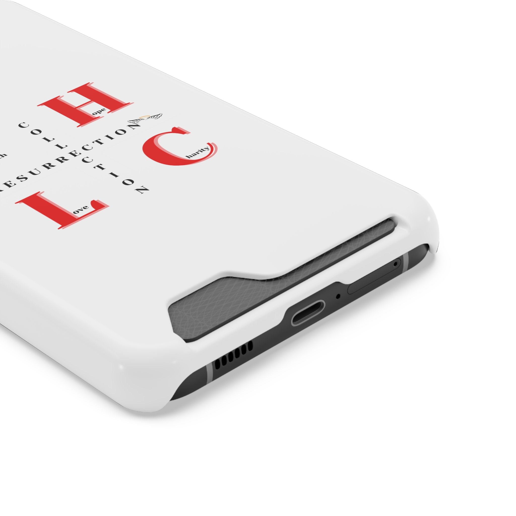 Phone Case with Card Holder — 'FHLC Resurrection Collection' Minimalist Protective Wallet Case
