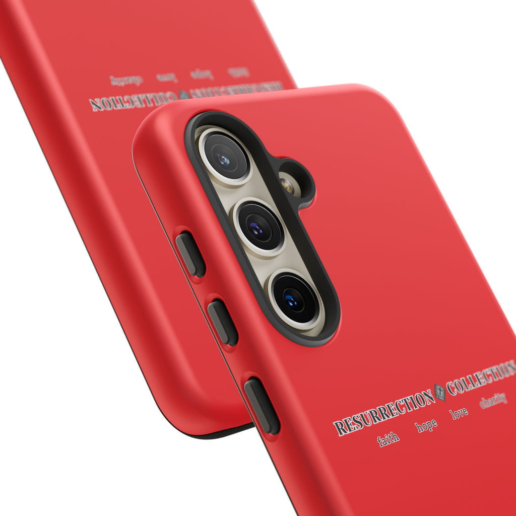 Resurrection Collection Red Tough Phone Case — Bold Religious Faith Design