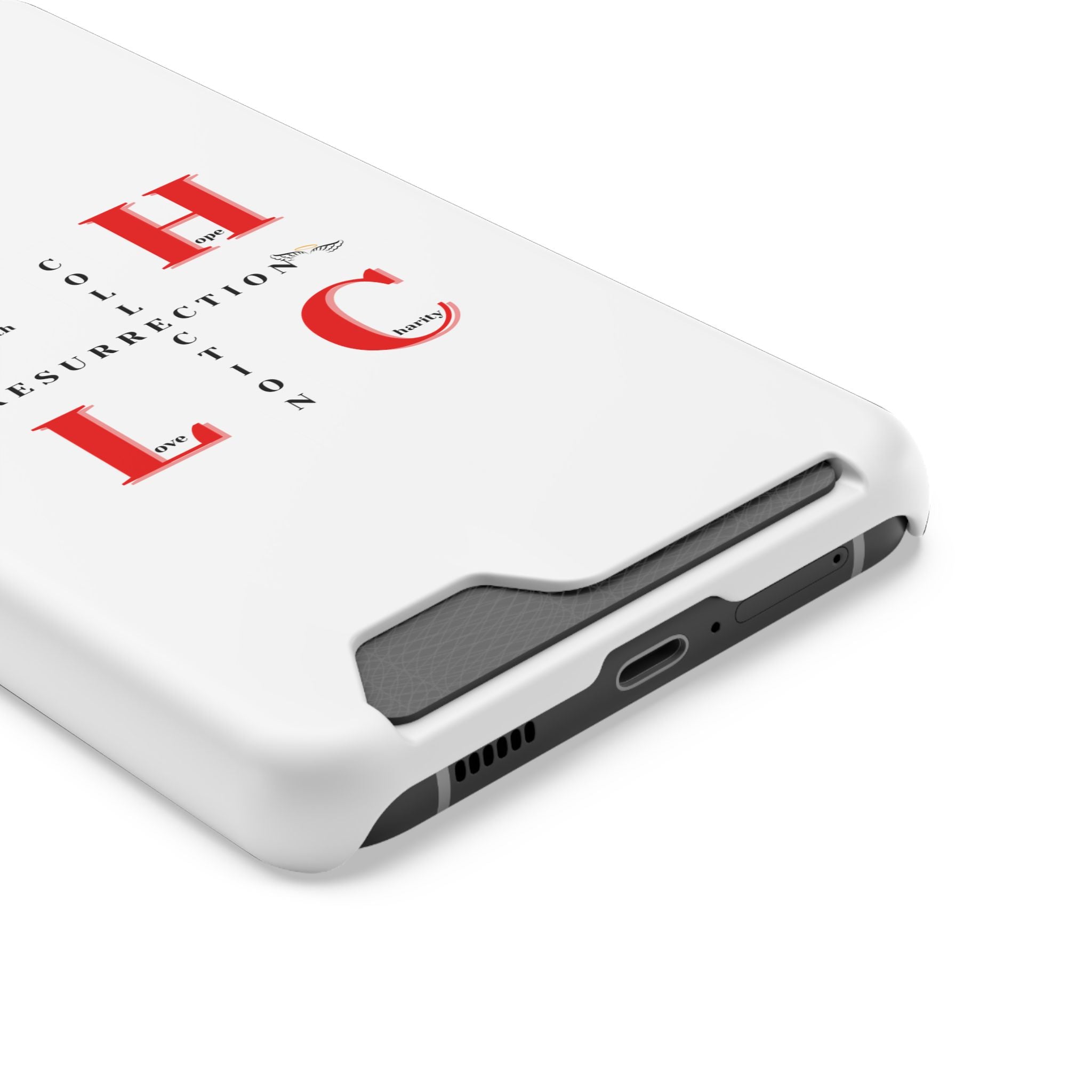Phone Case with Card Holder — 'FHLC Resurrection Collection' Minimalist Protective Wallet Case