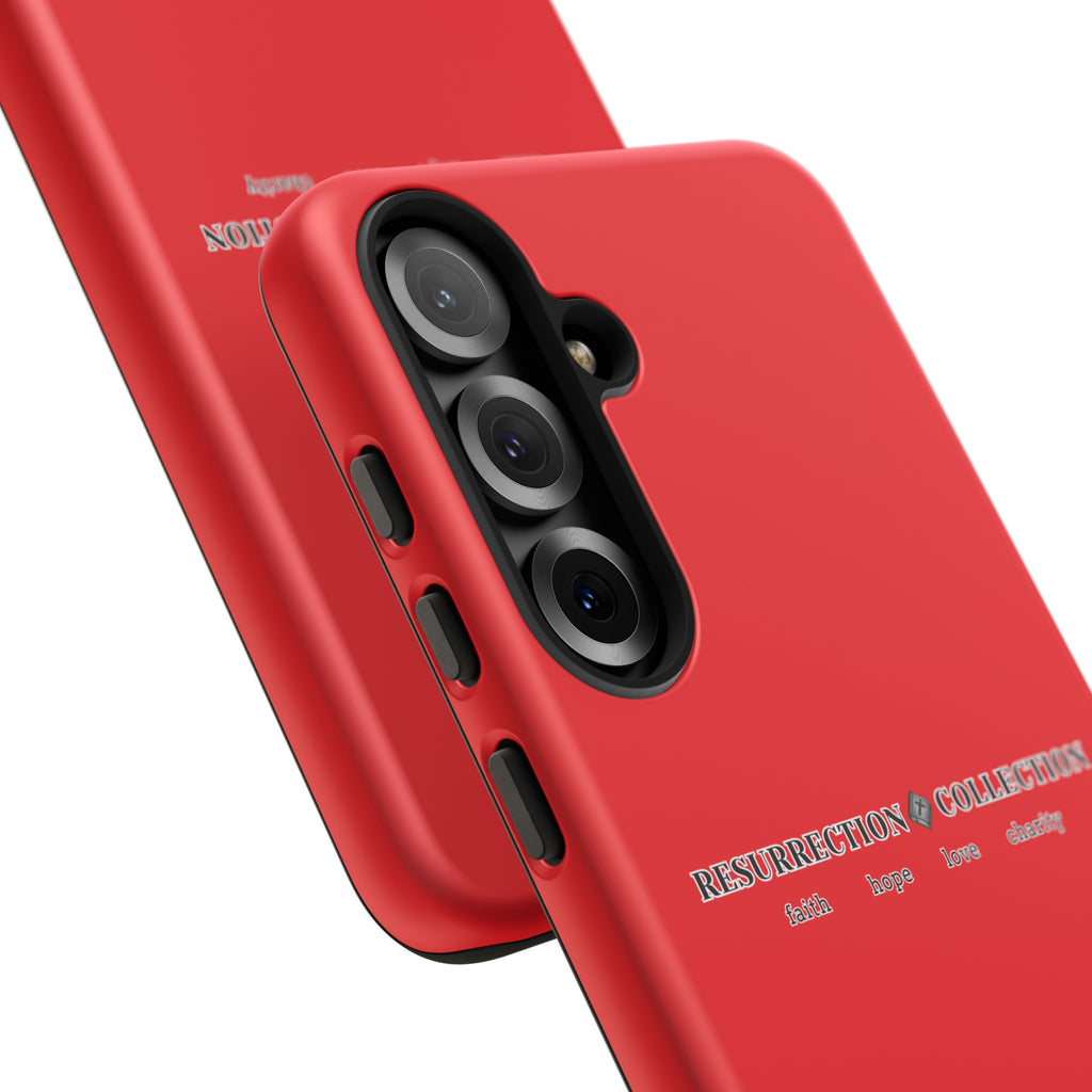 Resurrection Collection Red Tough Phone Case — Bold Religious Faith Design
