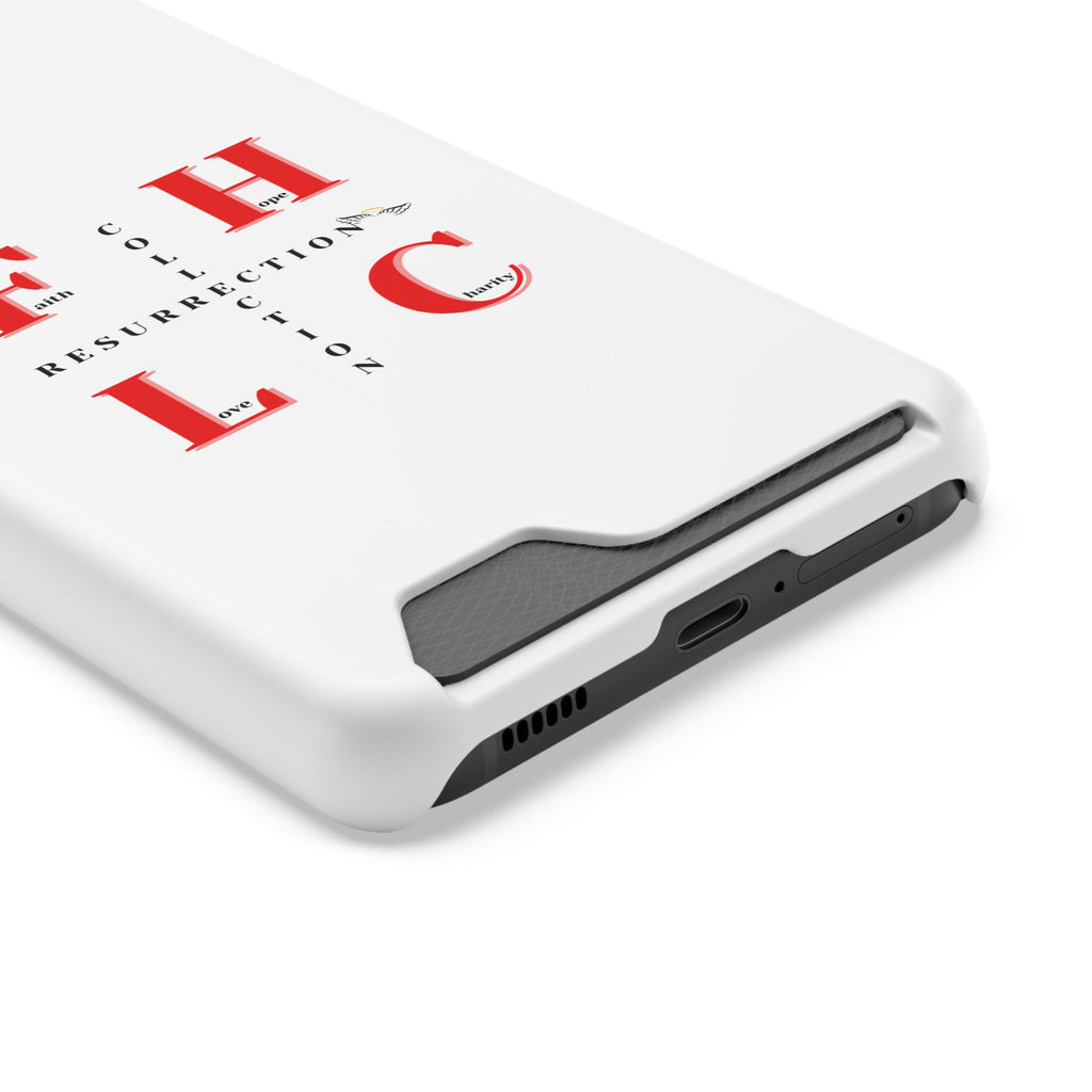 Phone Case with Card Holder — 'FHLC Resurrection Collection' Minimalist Protective Wallet Case