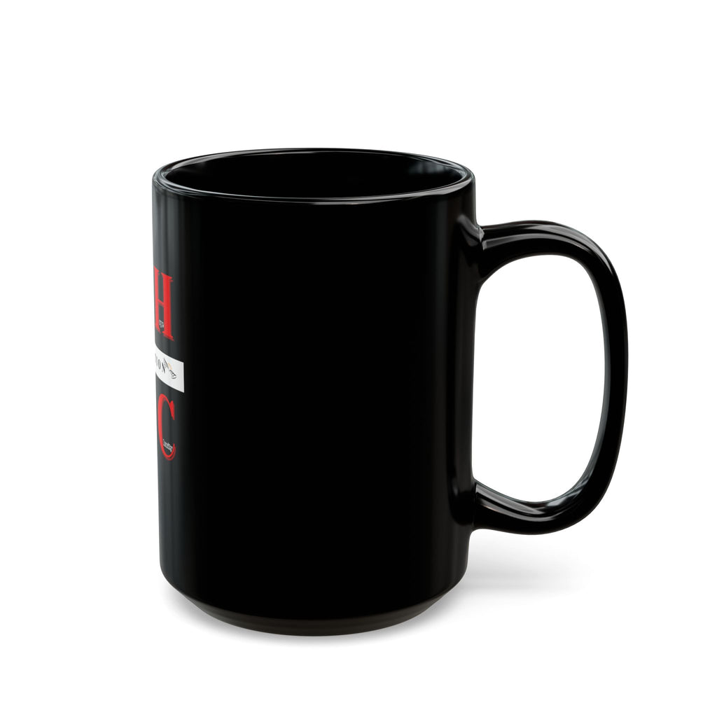 Resurrection Collection Cross Black Mug – Faith-Inspired Coffee Cup (11oz/15oz)