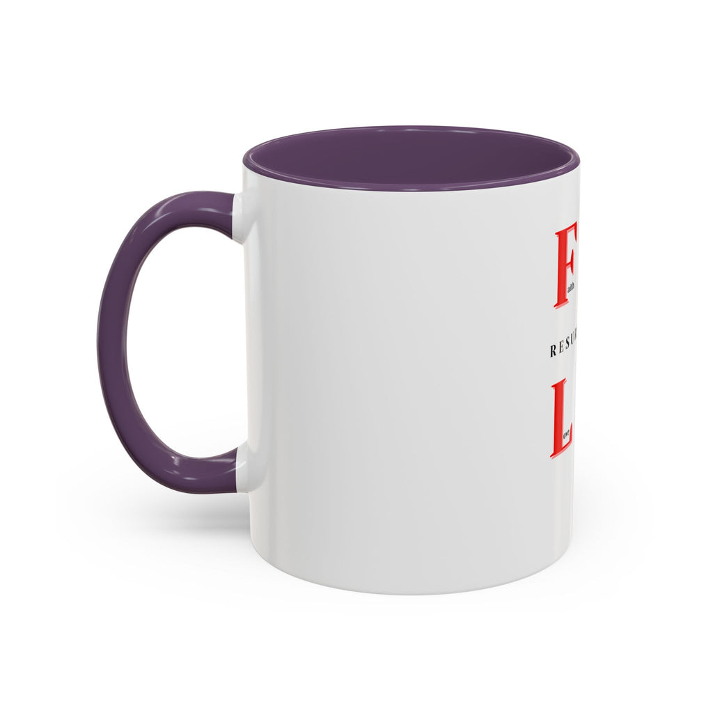 Resurrection Collection Accent Coffee Mug — Inspirational Christian Scripture Mug (11/15oz)
