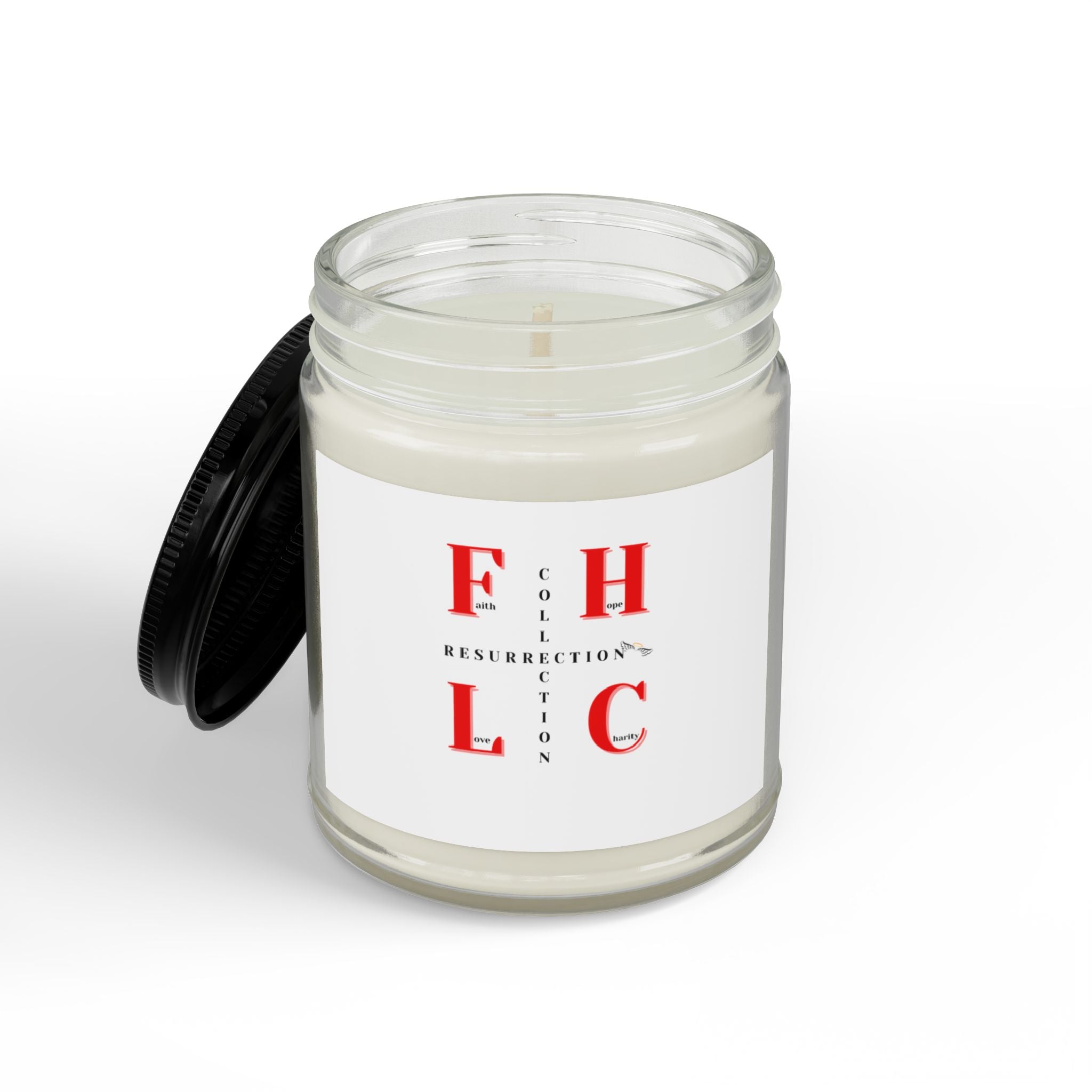 Soy Scented Candle Jar — Amber Glass with Black Lid (4oz & 9oz)
