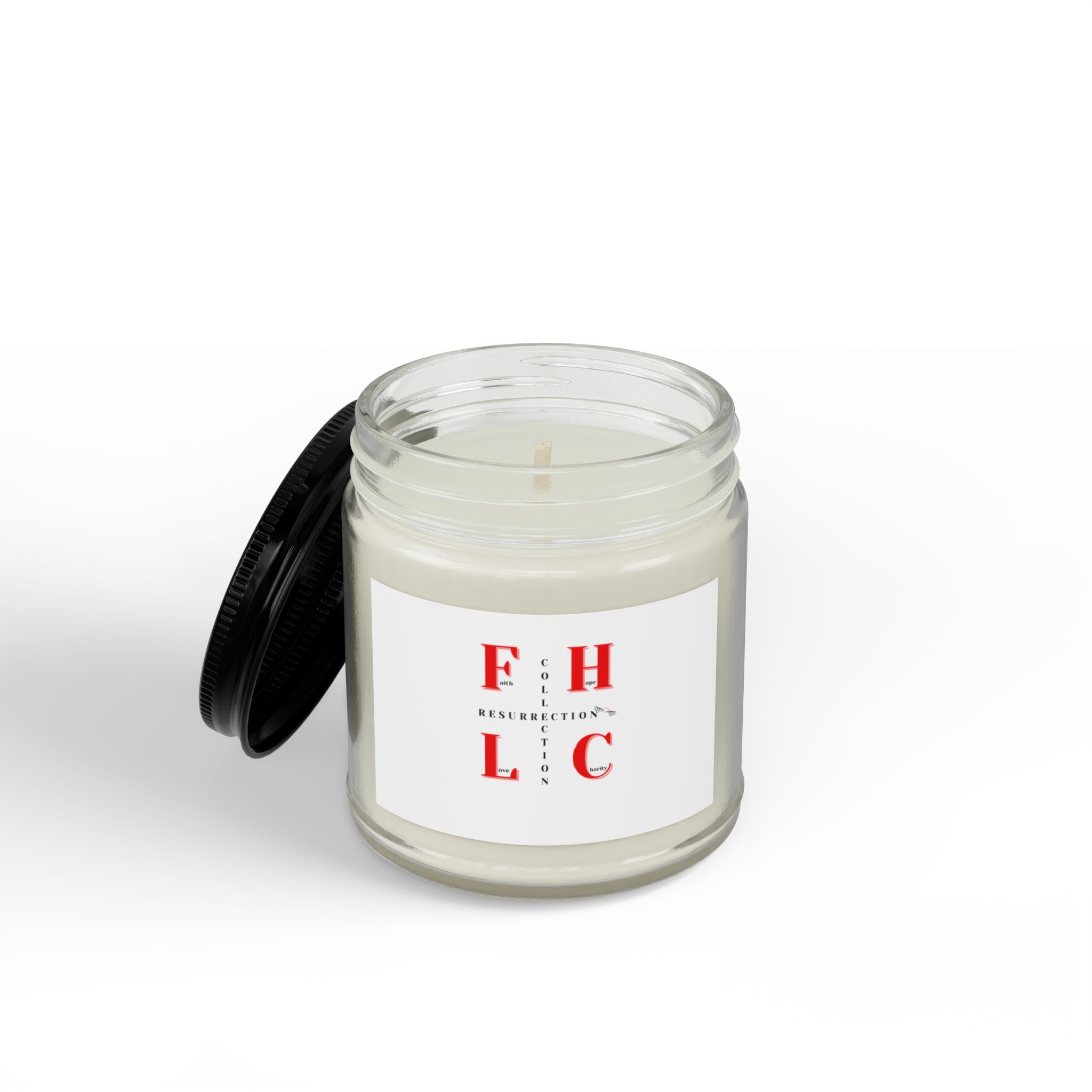 Soy Scented Candle Jar — Amber Glass with Black Lid (4oz & 9oz)