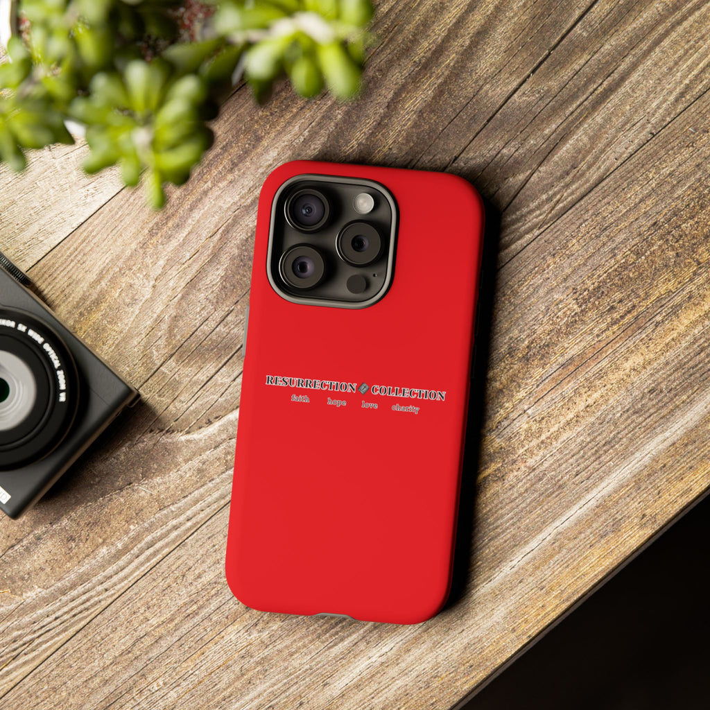 Resurrection Collection Red Tough Phone Case — Bold Religious Faith Design