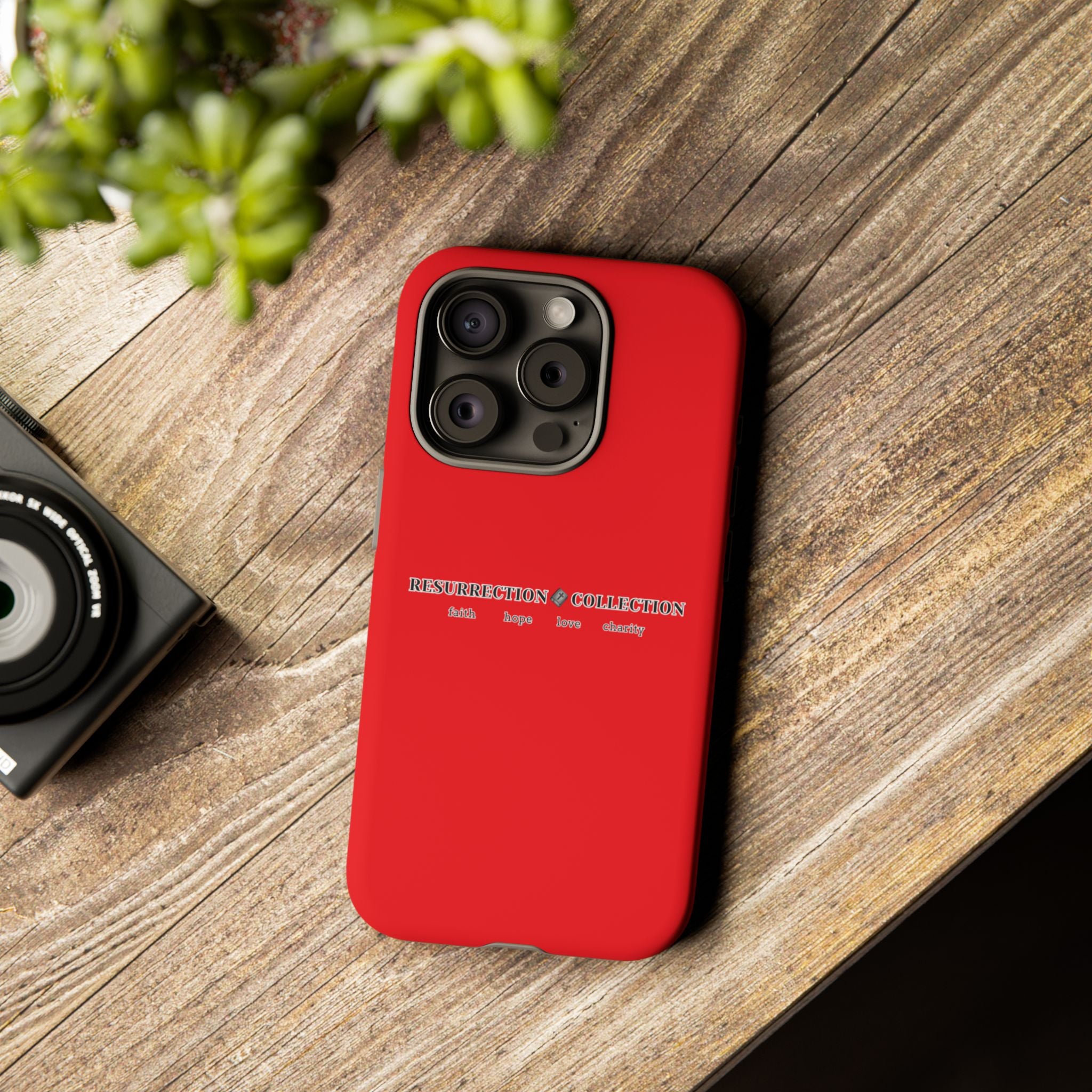 Resurrection Collection Red Tough Phone Case — Bold Religious Faith Design