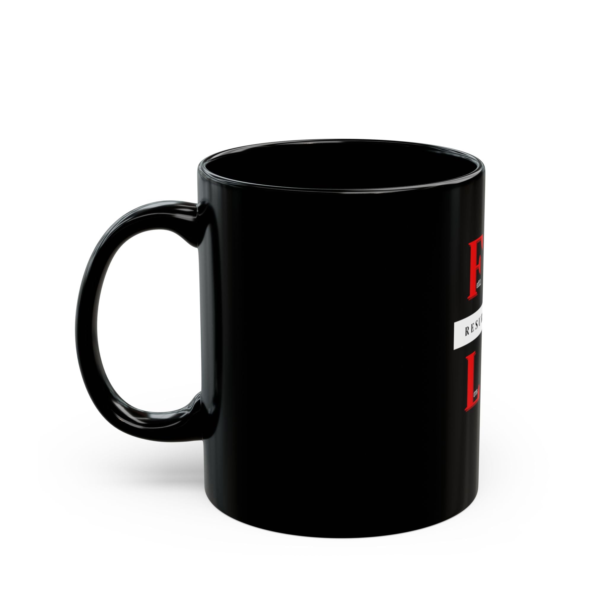 Resurrection Collection Cross Black Mug – Faith-Inspired Coffee Cup (11oz/15oz)