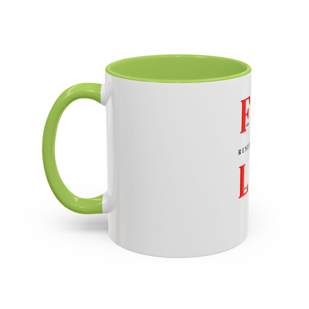 Resurrection Collection Accent Coffee Mug — Inspirational Christian Scripture Mug (11/15oz)