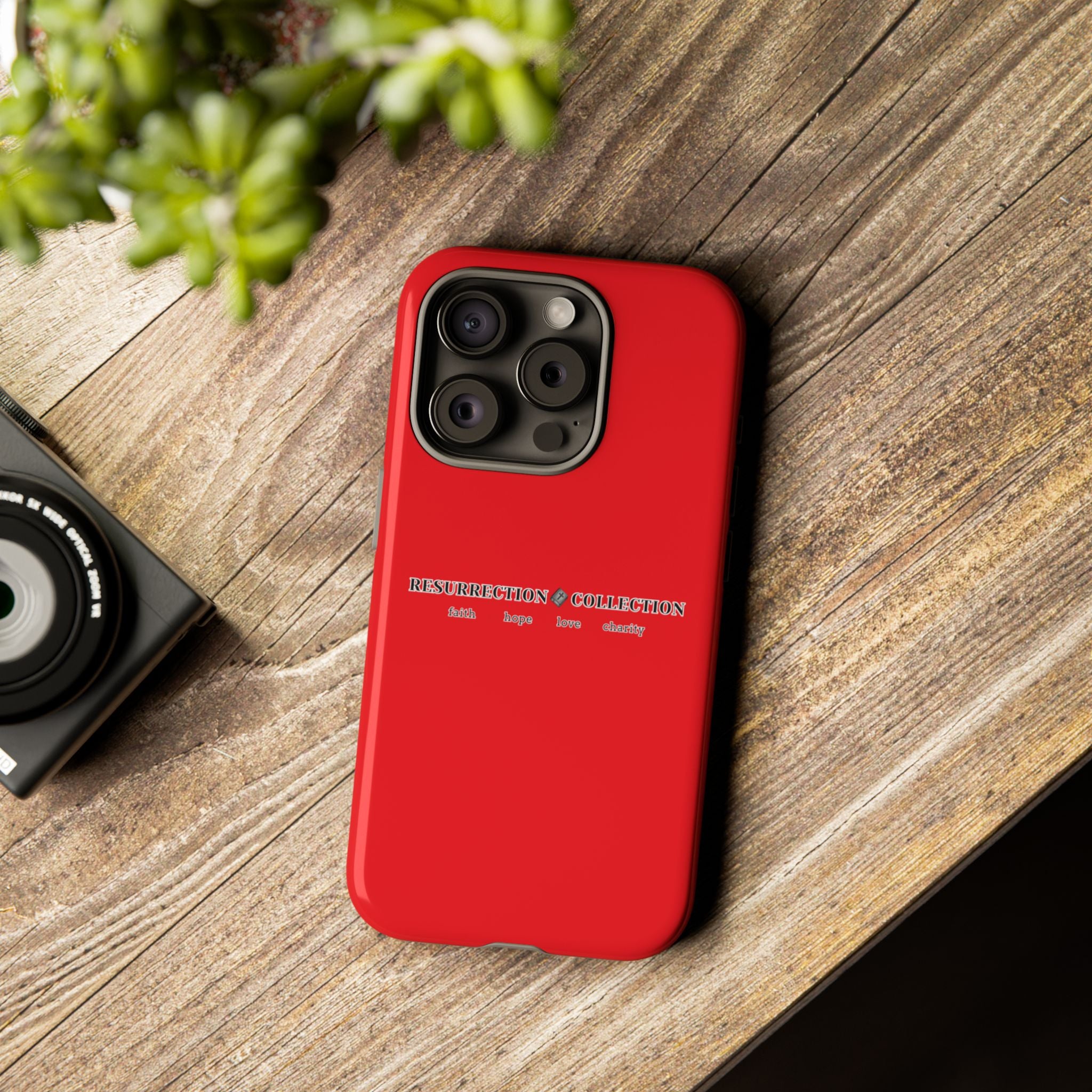 Resurrection Collection Red Tough Phone Case — Bold Religious Faith Design